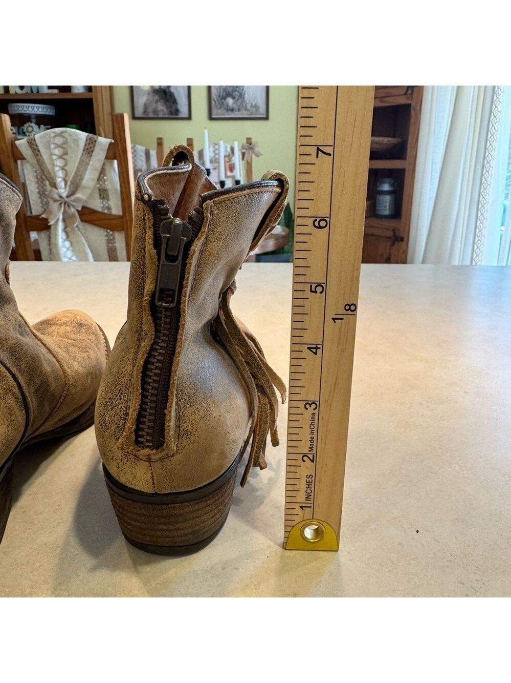 Very Volatile Lookout Fringe Leather Women's Booties Size 10 - Picture 5 of 11